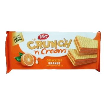 Tiffany crunchy 'n' cream orange waffer -